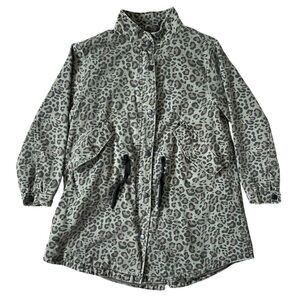 Zara Girls Spring Jacket Leopard Print Size 10